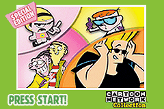 Gameboy Advance Video: Cartoon Network Collection title screen for GameBoy Advance